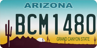 AZ license plate BCM1480