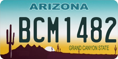 AZ license plate BCM1482