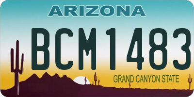 AZ license plate BCM1483