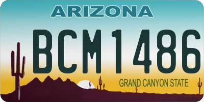 AZ license plate BCM1486