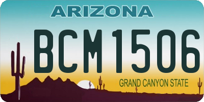 AZ license plate BCM1506