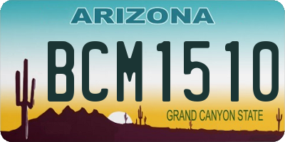 AZ license plate BCM1510