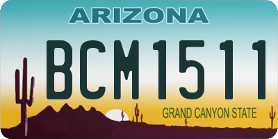 AZ license plate BCM1511