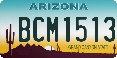 AZ license plate BCM1513