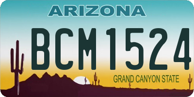 AZ license plate BCM1524