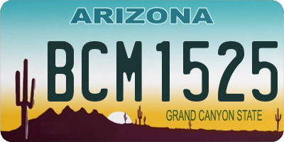 AZ license plate BCM1525