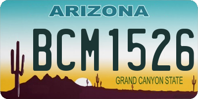 AZ license plate BCM1526