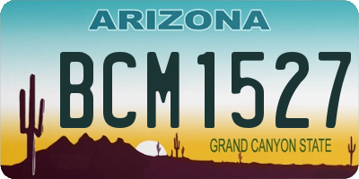 AZ license plate BCM1527