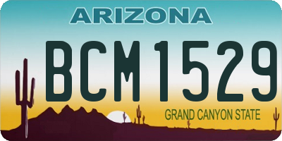 AZ license plate BCM1529