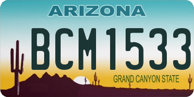 AZ license plate BCM1533