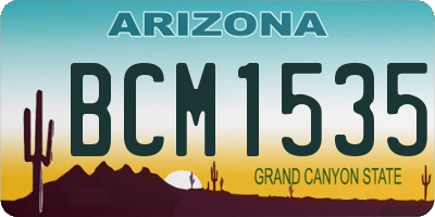 AZ license plate BCM1535