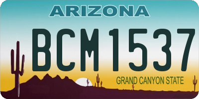 AZ license plate BCM1537