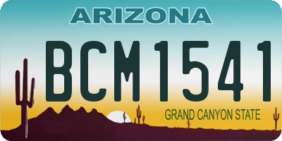 AZ license plate BCM1541