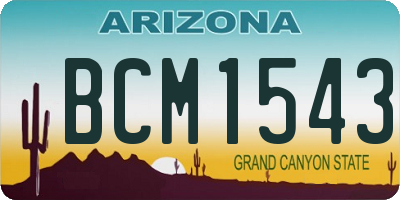 AZ license plate BCM1543