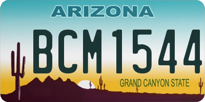 AZ license plate BCM1544