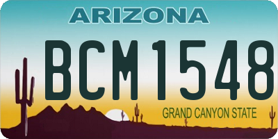 AZ license plate BCM1548