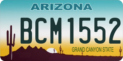 AZ license plate BCM1552