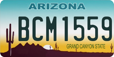 AZ license plate BCM1559