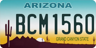 AZ license plate BCM1560