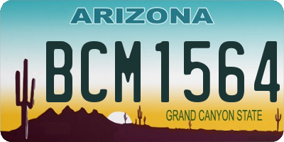 AZ license plate BCM1564