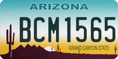 AZ license plate BCM1565