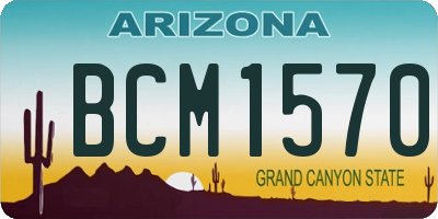 AZ license plate BCM1570