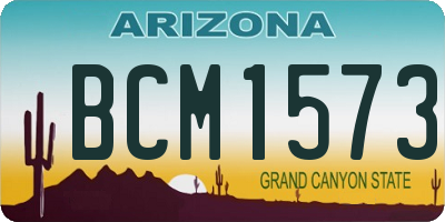 AZ license plate BCM1573