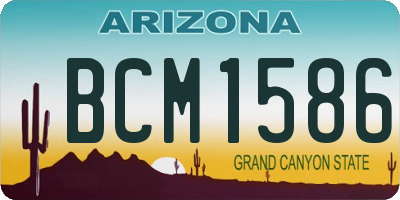 AZ license plate BCM1586