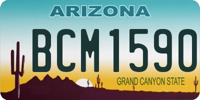 AZ license plate BCM1590