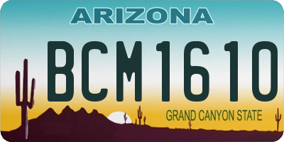 AZ license plate BCM1610