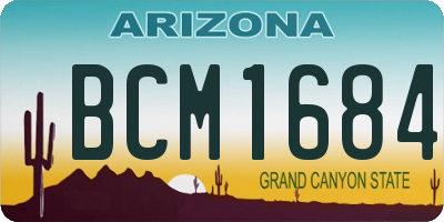 AZ license plate BCM1684