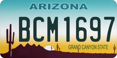 AZ license plate BCM1697