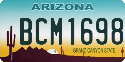 AZ license plate BCM1698