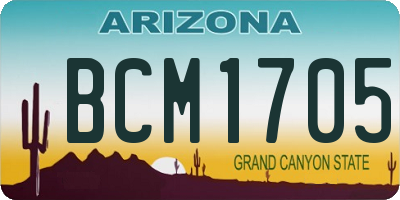 AZ license plate BCM1705