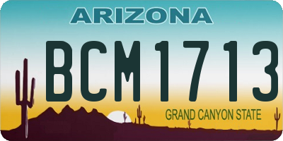 AZ license plate BCM1713