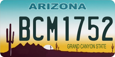 AZ license plate BCM1752