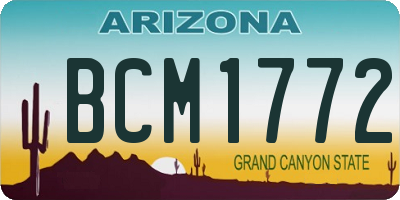 AZ license plate BCM1772