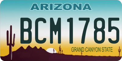 AZ license plate BCM1785