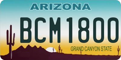 AZ license plate BCM1800