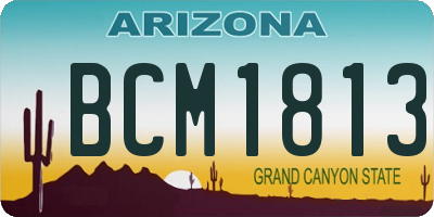 AZ license plate BCM1813