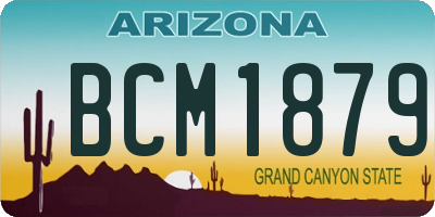 AZ license plate BCM1879