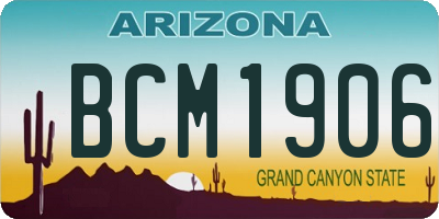 AZ license plate BCM1906