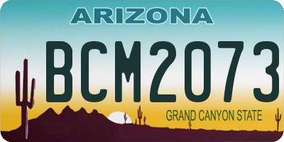 AZ license plate BCM2073