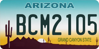 AZ license plate BCM2105