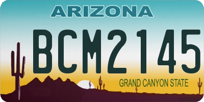 AZ license plate BCM2145