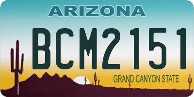 AZ license plate BCM2151