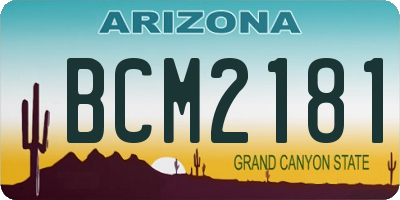 AZ license plate BCM2181