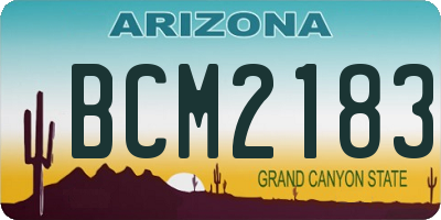 AZ license plate BCM2183