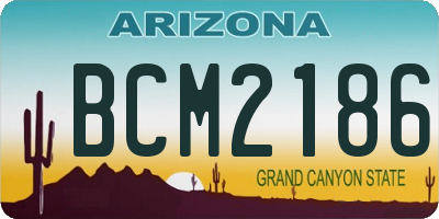 AZ license plate BCM2186