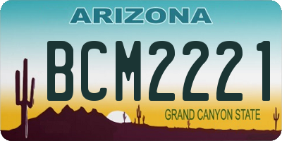 AZ license plate BCM2221